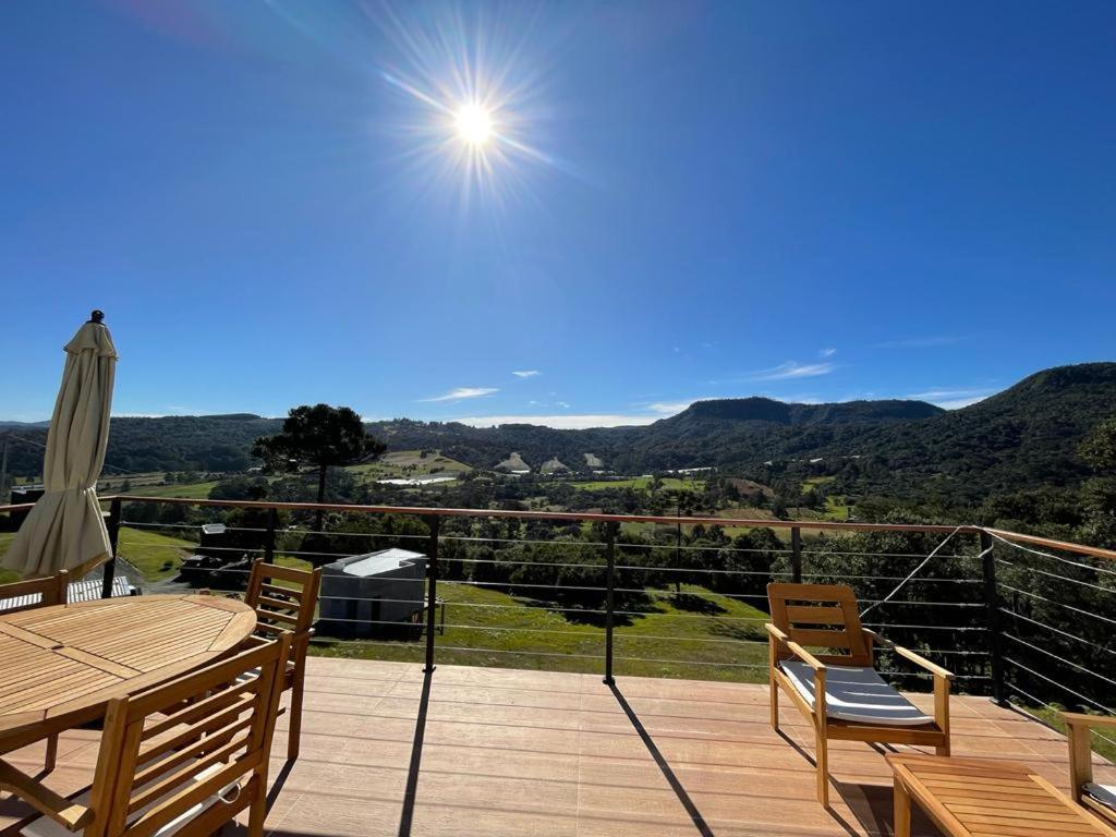 Casa Por Do Sol Com Banheira De Hidromassagem Vila Urubici Exterior foto